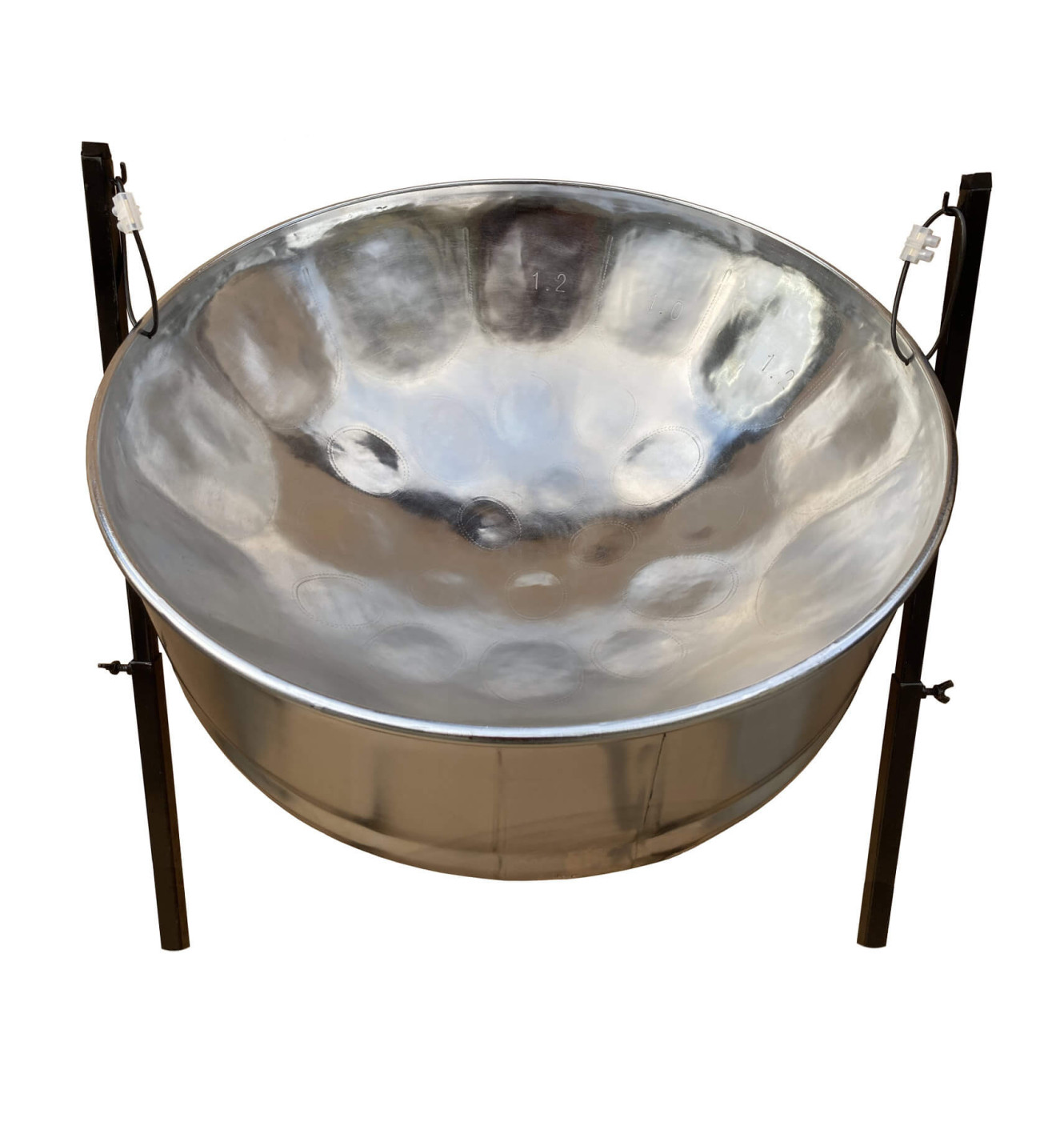 Oversized Low C Lead Steel Drum With High Gloss Chrome 26in. Diameter 