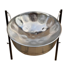 Large full Set Of Steel Pan Drums including stands and sticks
