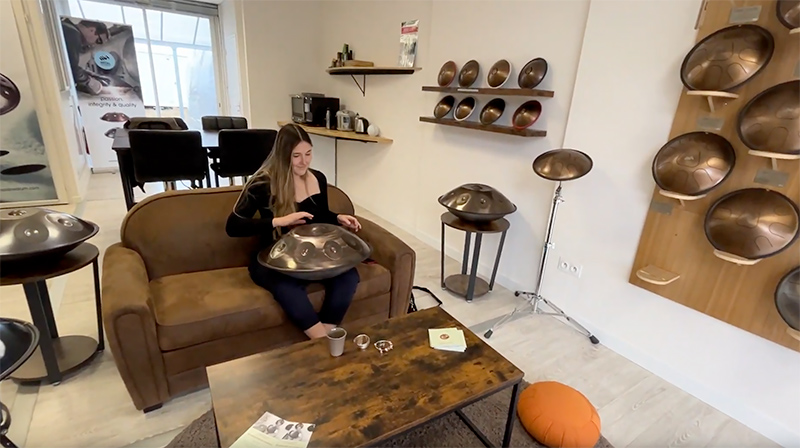 buy a handpan in the Metal Sounds showroom