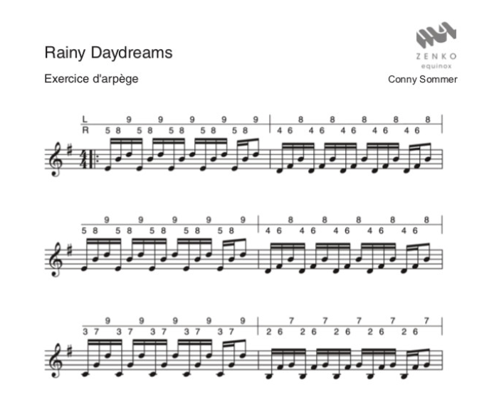 Tablature Zenko tongue drum